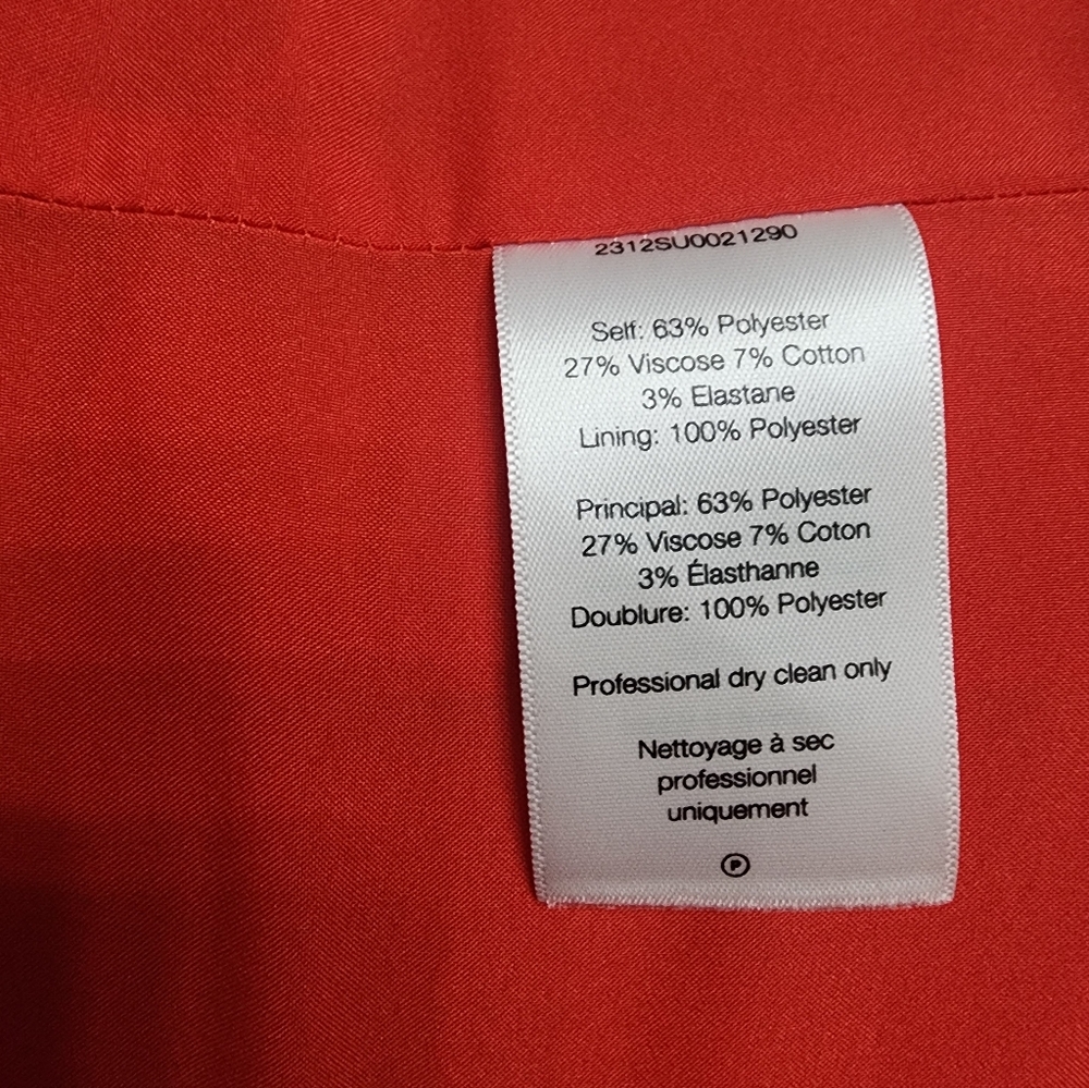 Veronica Beard 2 Pc Suit. Color is Orange-Gorgeous! - Picture 3 of 5